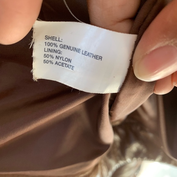 !Sold! Vintage Gap Brown Leather Womens Jacket - Picture 8 of 8